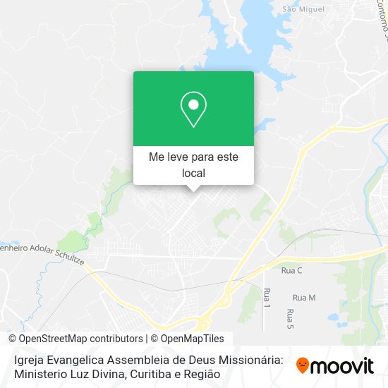 Igreja Evangelica Assembleia de Deus Missionária: Ministerio Luz Divina mapa