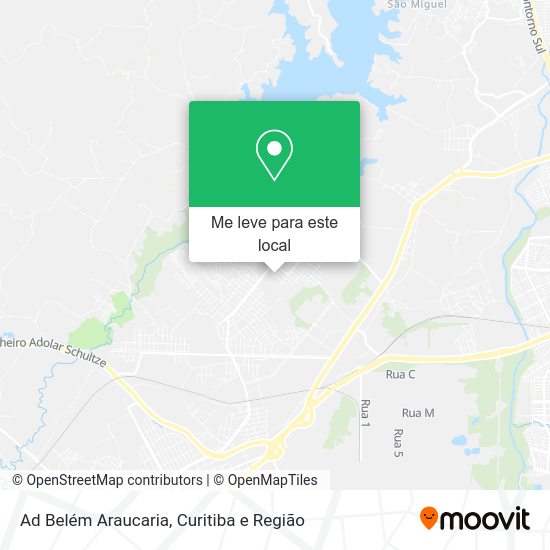 Ad Belém Araucaria mapa