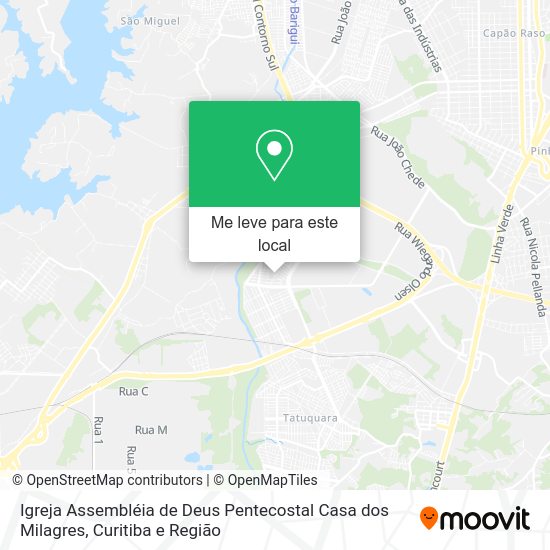 Igreja Assembléia de Deus Pentecostal Casa dos Milagres mapa