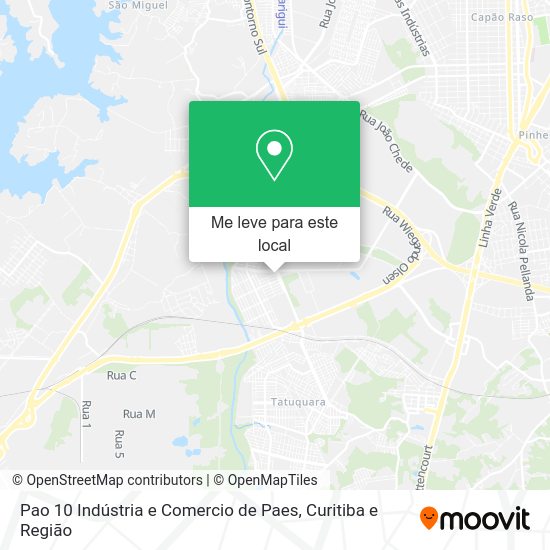 Pao 10 Indústria e Comercio de Paes mapa