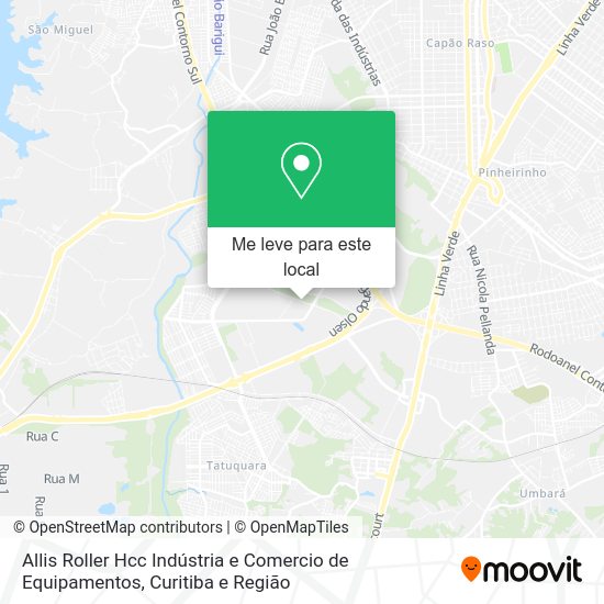Allis Roller Hcc Indústria e Comercio de Equipamentos mapa