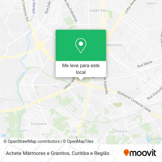 Achete Mármores e Granitos mapa