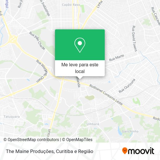 The Maine Produções mapa