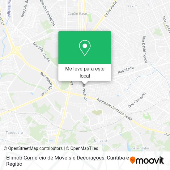 Elimob Comercio de Moveis e Decorações mapa