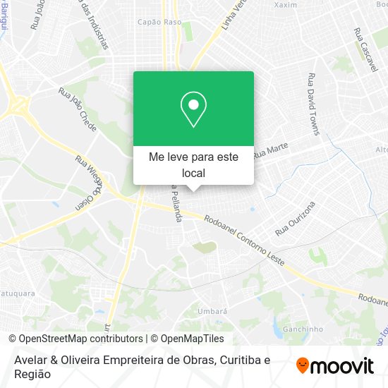 Avelar & Oliveira Empreiteira de Obras mapa