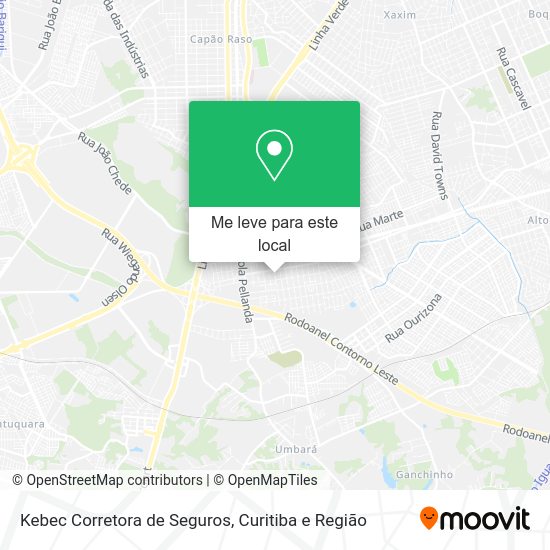 Kebec Corretora de Seguros mapa