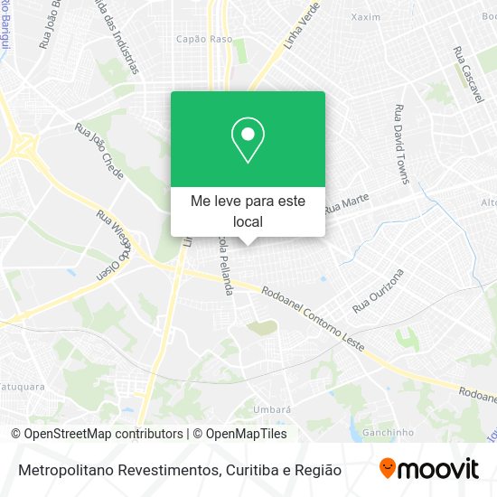 Metropolitano Revestimentos mapa