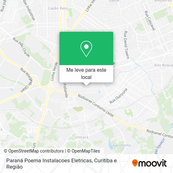 Paraná Poema Instalacoes Eletricas mapa