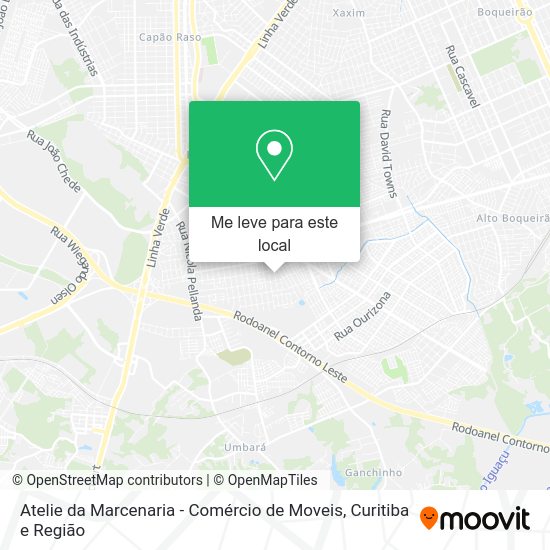 Atelie da Marcenaria - Comércio de Moveis mapa