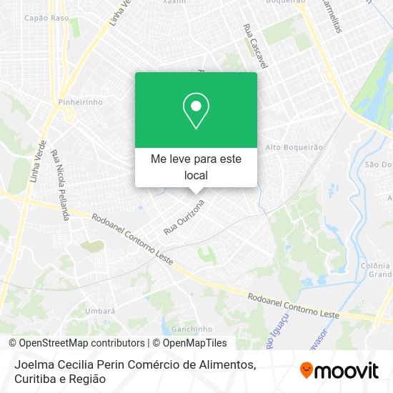 Joelma Cecilia Perin Comércio de Alimentos mapa