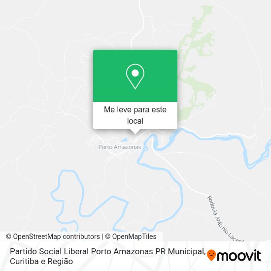 Partido Social Liberal Porto Amazonas PR Municipal mapa