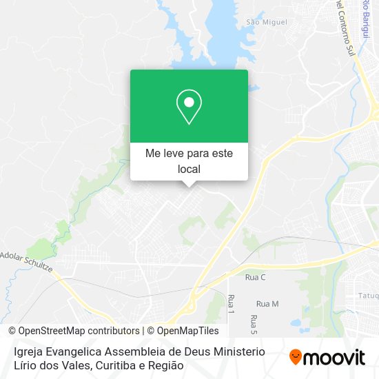 Igreja Evangelica Assembleia de Deus Ministerio Lírio dos Vales mapa