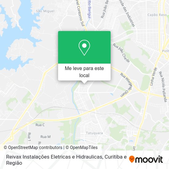 Reivax Instalações Eletricas e Hidraulicas mapa