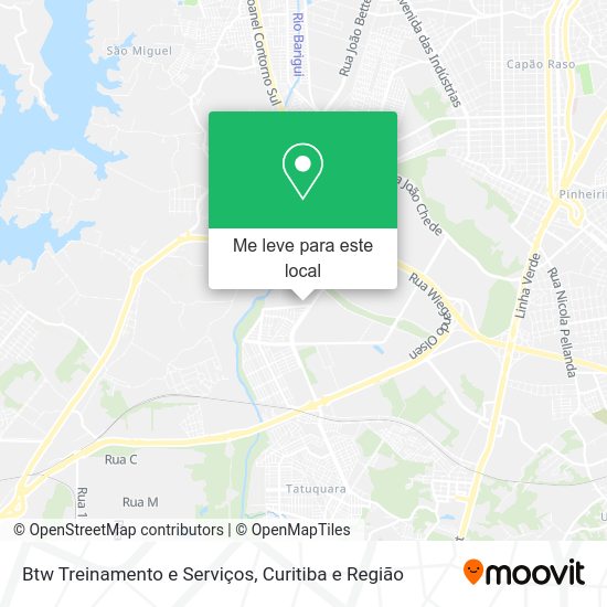 Btw Treinamento e Serviços mapa