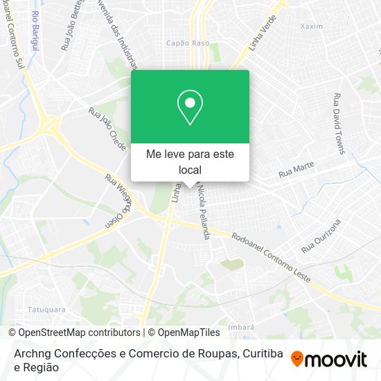 Archng Confecções e Comercio de Roupas mapa