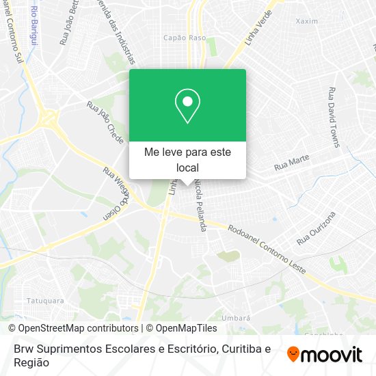 Brw Suprimentos Escolares e Escritório mapa