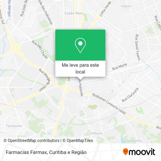 Farmacias Farmax mapa