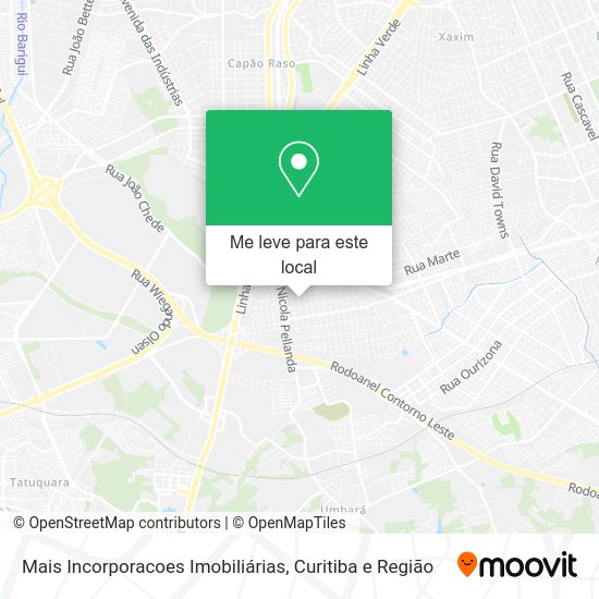 Mais Incorporacoes Imobiliárias mapa