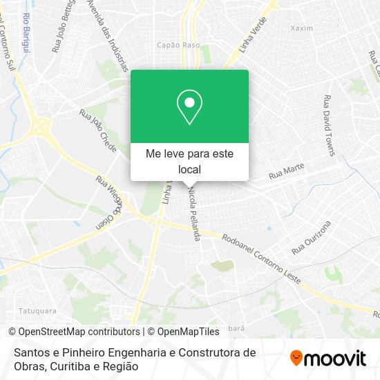 Santos e Pinheiro Engenharia e Construtora de Obras mapa