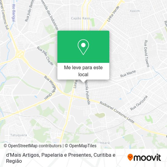 d'Mais Artigos, Papelaria e Presentes mapa