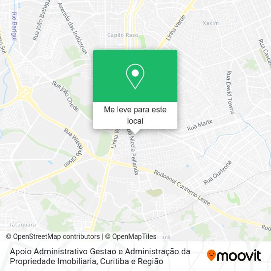 Apoio Administrativo Gestao e Administração da Propriedade Imobiliaria mapa