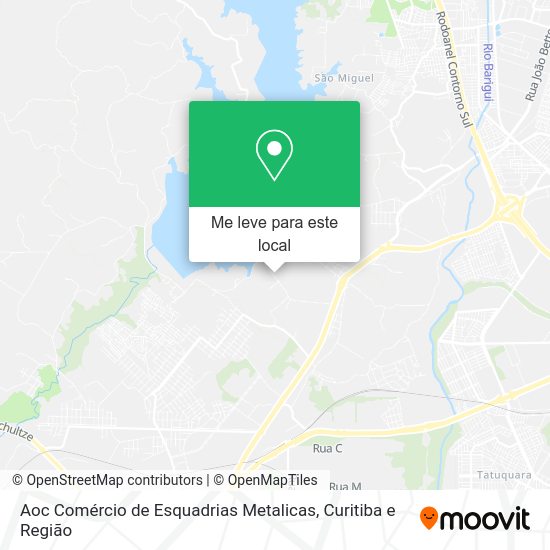 Aoc Comércio de Esquadrias Metalicas mapa
