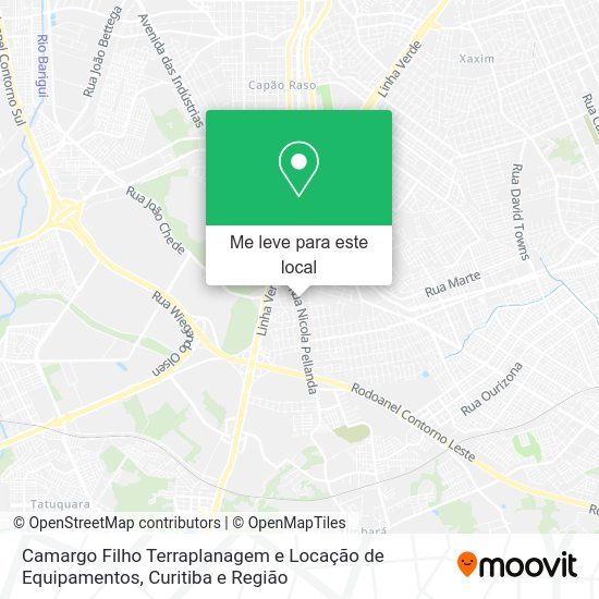 Camargo Filho Terraplanagem e Locação de Equipamentos mapa