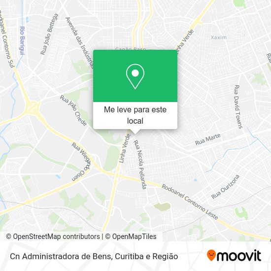 Cn Administradora de Bens mapa