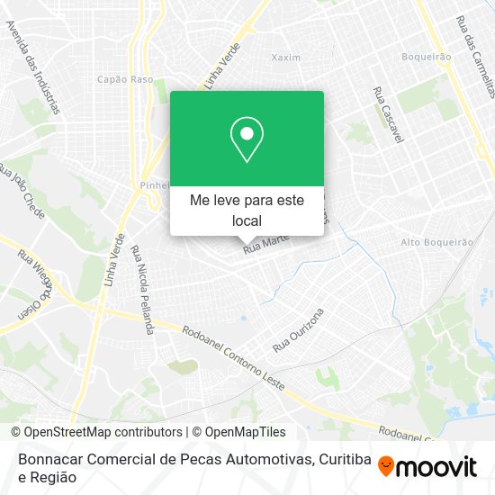 Bonnacar Comercial de Pecas Automotivas mapa