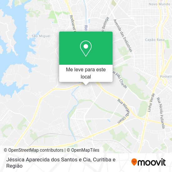 Jéssica Aparecida dos Santos e Cia mapa