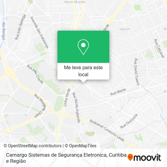 Camargo Sistemas de Segurança Eletronica mapa
