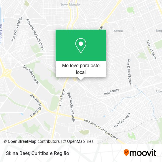 Skina Beer mapa