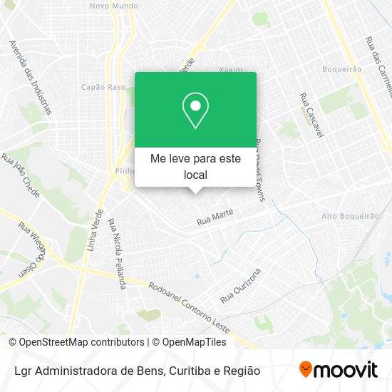 Lgr Administradora de Bens mapa