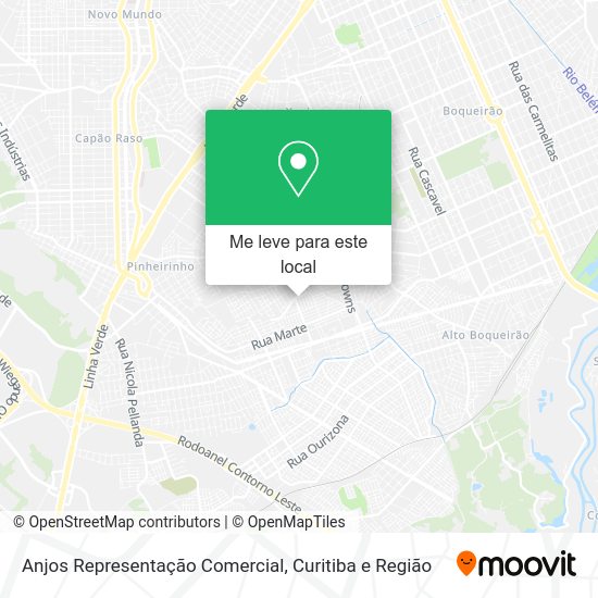 Anjos Representação Comercial mapa