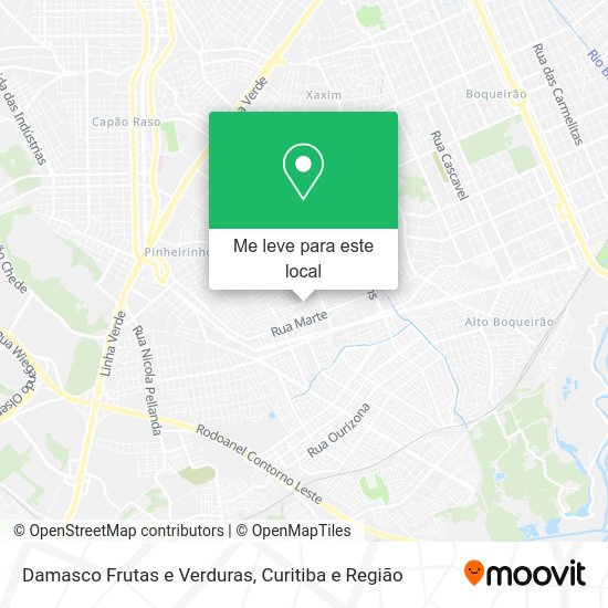 Damasco Frutas e Verduras mapa