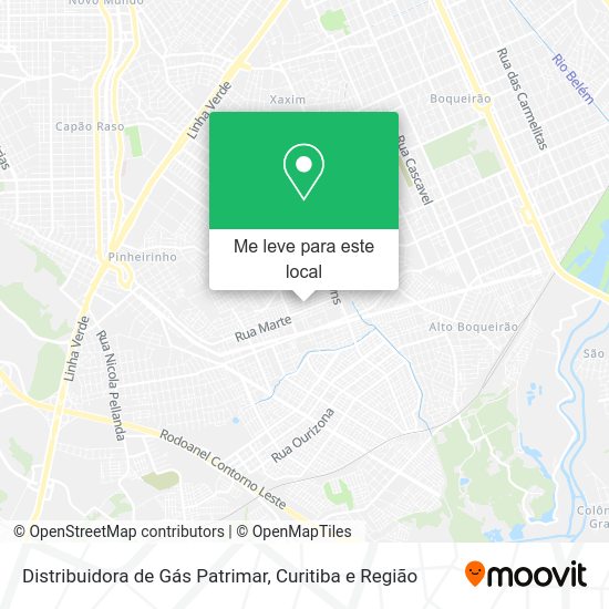 Distribuidora de Gás Patrimar mapa