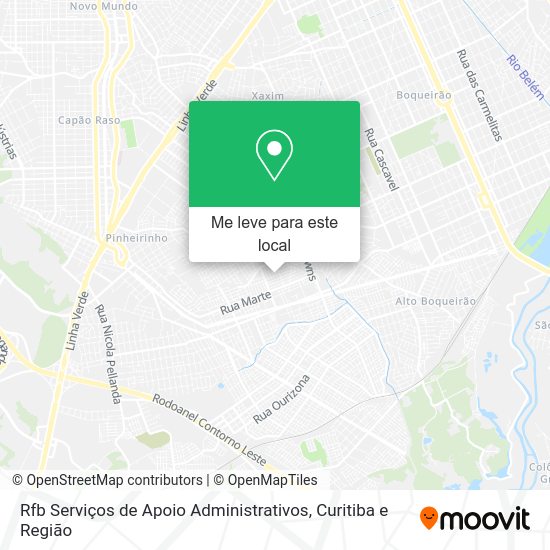 Rfb Serviços de Apoio Administrativos mapa
