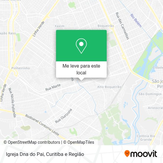 Igreja Dna do Pai mapa