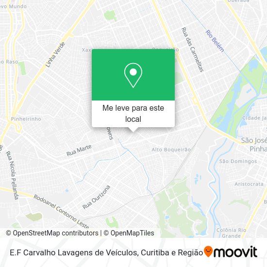 E.F Carvalho Lavagens de Veículos mapa