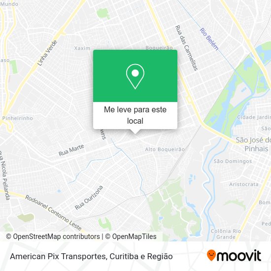 American Pix Transportes mapa