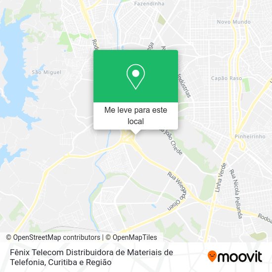 Fênix Telecom Distribuidora de Materiais de Telefonia mapa