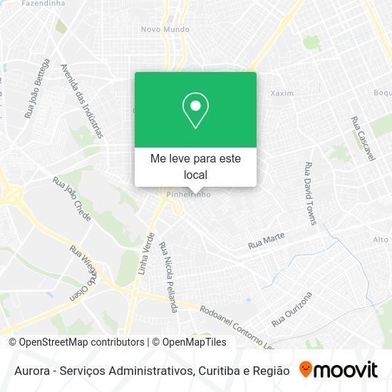 Aurora - Serviços Administrativos mapa