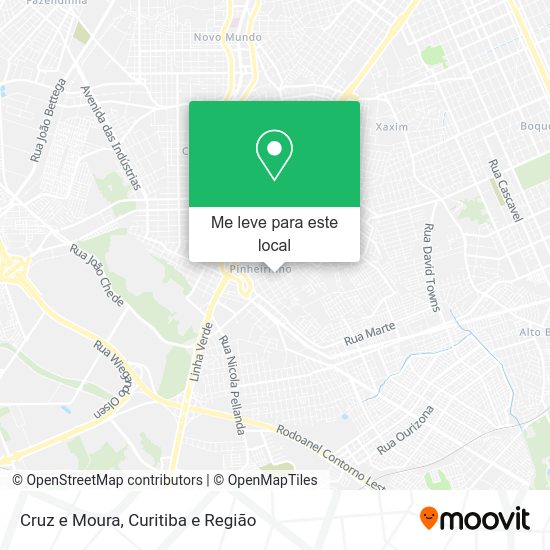 Cruz e Moura mapa