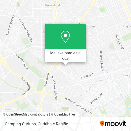 Camping Curitiba mapa