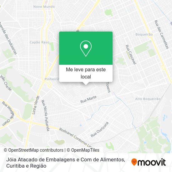Jóia Atacado de Embalagens e Com de Alimentos mapa