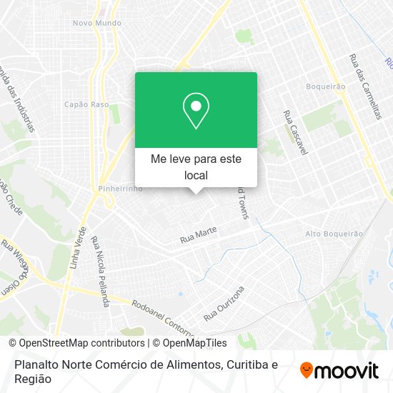 Planalto Norte Comércio de Alimentos mapa
