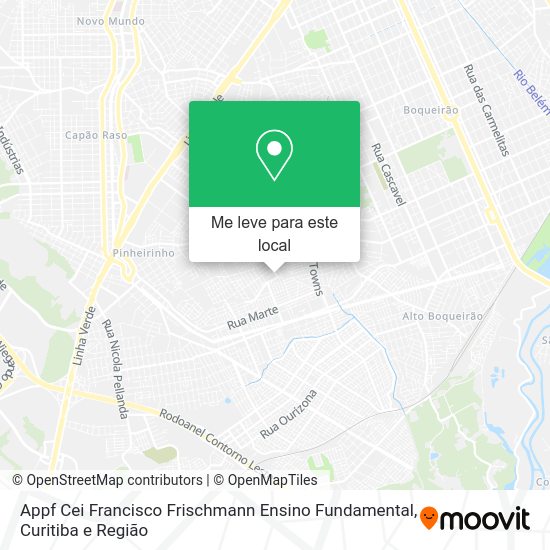 Appf Cei Francisco Frischmann Ensino Fundamental mapa