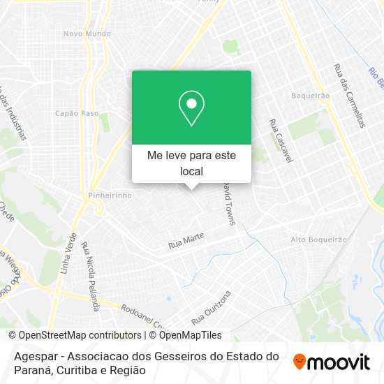 Agespar - Associacao dos Gesseiros do Estado do Paraná mapa