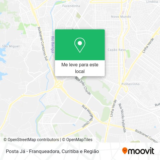 Posta Já - Franqueadora mapa