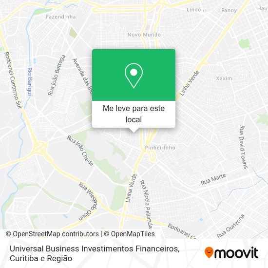 Universal Business Investimentos Financeiros mapa
